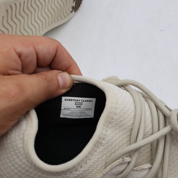 Vessi Everyday Classic Women's Size 8 Lace Up Waterproof Beige Shoes Sneakers - Picture 3 of 11